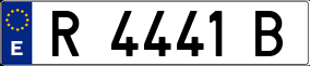 Trailer License Plate